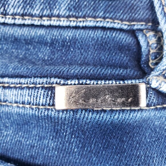 KanCan Women Sz 25/3 Cropped Ankle Raw Hem Distressed Mid Rise Stretch /A260 - Picture 7 of 9